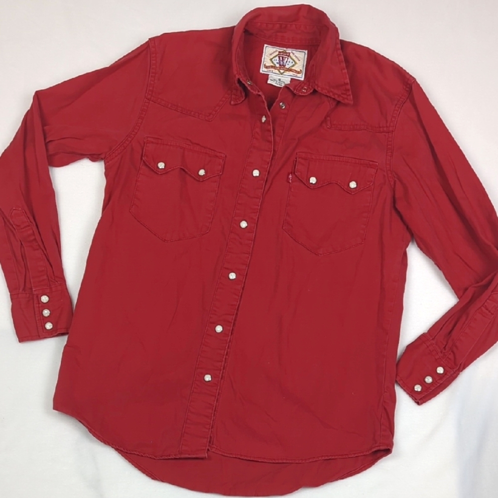 Levi's Red Button Down Shirt